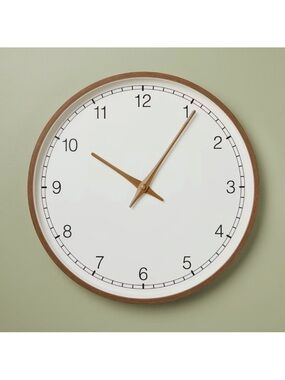 Hearth & Hand Magnolia 20" Wooden Analog Circular Wall Clock - Spring 2025 NEW